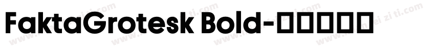 FaktaGrotesk Bold字体转换